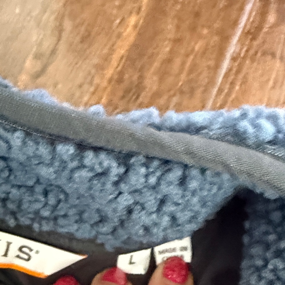Orvis Cozy Blue Sherpa Pullover - Picture 4 of 6